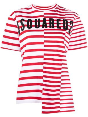 Dsquared2 striped logo-print T-shirt Products