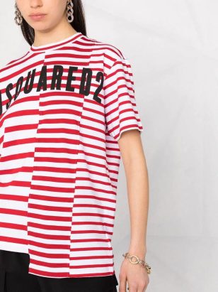 Dsquared2 striped logo-print T-shirt Products