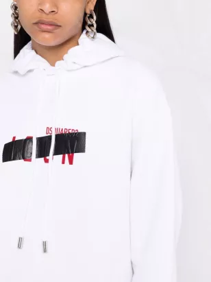 Dsquared2 Blocked-logo print hoodie Products