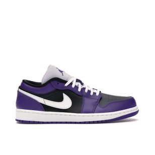 AIR JORDAN 1 LOW COURT PURPLE BLACK